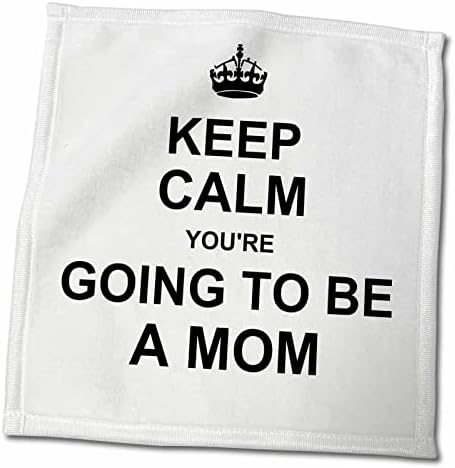 3drose mantenha calma Você será uma mãe - Future Mother Mommy Texto Presente - Toalhas