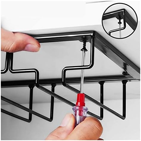 Zaunco Cabinet rack 2pc Glass de vidro de vidro pendurado portador de vidro Homesolas de vidro alto criativo Holding Glass Holder Art Arte pendurada Porta de vidro de cabeça para baixo