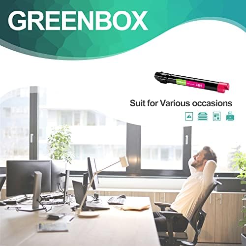 GreenBox compatível 7800 de alto rendimento Substituição do cartucho de toner magenta para Xerox 106R01567 para Phaser 7800 7800DN 7800DX 7800GX Printer