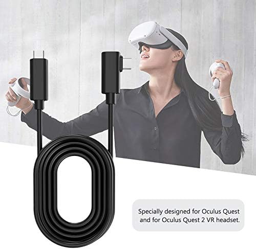 Charging Fast STreaming VR Game Game Cable, USB3.2 VR Fluxo de cabos Dados compatíveis com Oculus Quest 2 para o fone de ouvido