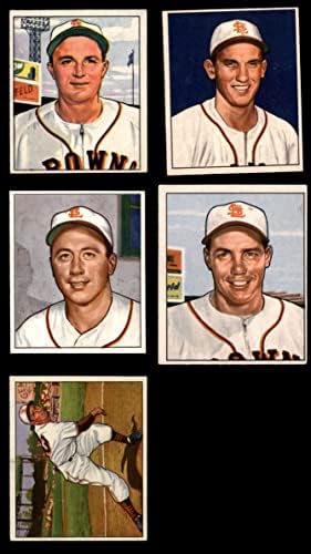 1950 Bowman St. Louis Browns, perto da equipe, estabeleceu St. Louis Browns Ex Browns