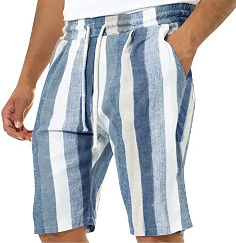 Cotão sim slide masculino capris shorts leves casuais com cintura elástica de drawcord bolso de cinto de ioga