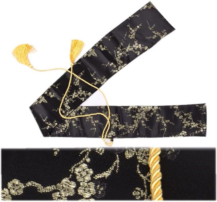 Flursaile 2pcs Bolsa de espada 51 polegadas Silk Katana Bag Sword Cover Caso para espadas de samurai