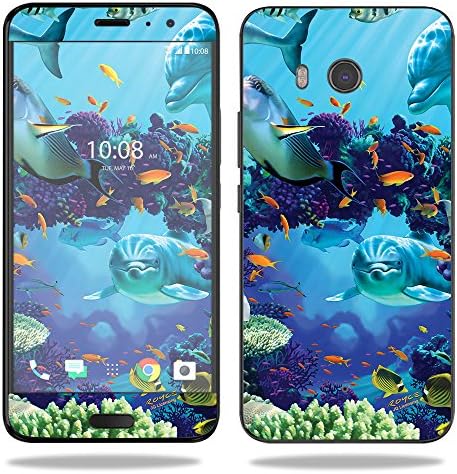 Mightyskins Skin Compatível com HTC U11 - Amigos do Oceano | Tampa protetora, durável e exclusiva do encomendamento de vinil