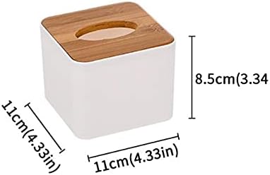 LLly Caixa de tecido plástico de madeira de madeira guardanapo de madeira de madeira Caixa de guardanapo de guardanapo