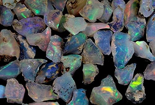 500cts. Play de incêndio Opal Rough Gemstone | Pedra Opala Natural | Pedra -preciosa de cristal cru | Pedra preciosa etíope para