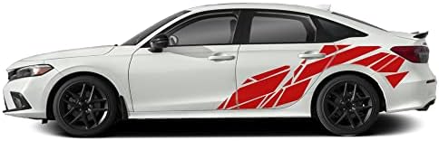 Adesivos gráficos do padrão da porta lateral Decalques compatíveis com Honda Civic