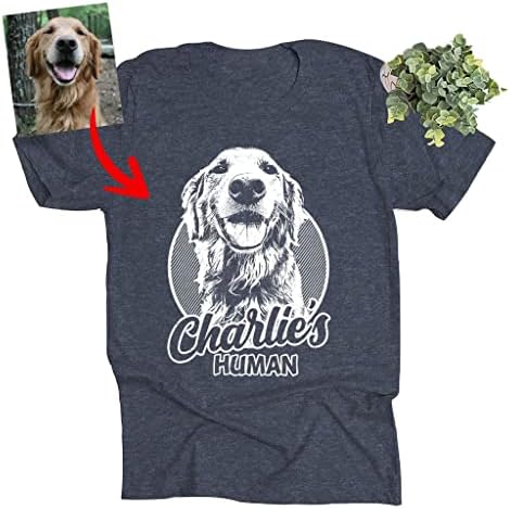 Camisa de cachorro personalizada Pawarts - camisetas de cachorro para homens e mulheres camisa de pai de cachorro personalizada