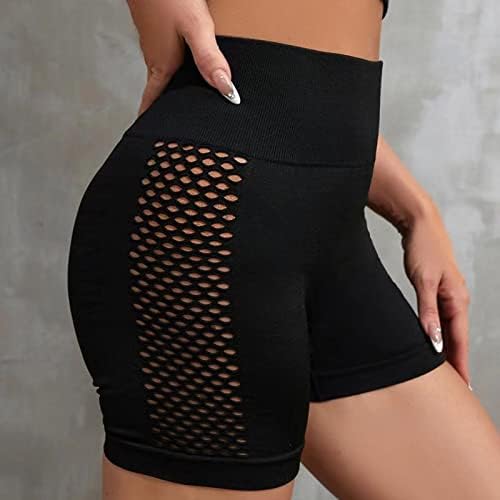 Shorts de motociclista para mulheres de alta cintura controle casual ioga de verão correndo shorts