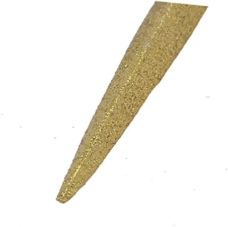 X-dree 6mm largura de 5,5 mm de espessura de 180 mm de comprimento triangular Titanizing Arquivo de diamante 10pcs (novo Lon0167 de