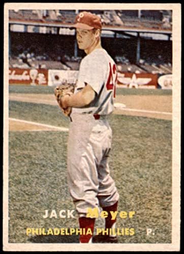 1957 Topps 162 Jack Meyer Philadelphia Phillies ex Phillies