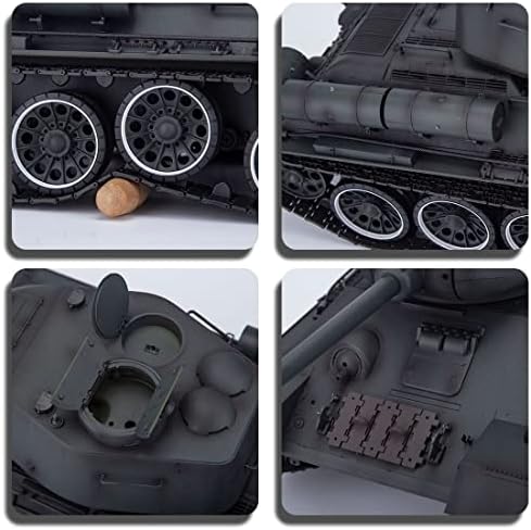 Modelo de tanque de exército de Lingxuinfo RC, WW2 Russian T34/85 Tanque de exército com luzes e sons, 1/16 Escala 2.4g