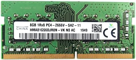 Módulo de memória do laptop HMA81GS6DJR8N-VK SUBSTITUIÇÃO COMPATÍVEL PARTE PARA SK HYNIX HMA81GS6DJR8N 8GB 1RX8 DDR4 SO-DIMM PC4-21300