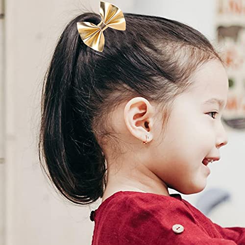 Petunny Baby Girls Cabelo Armilhas de cabelo, 24pcs arcos Barrettes totalmente alinhados Clipes de jacarés de criança acessórios