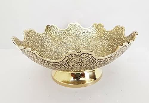 Sharvgun Decorative Fruits Bowls Golden Brass Acabador Oferecendo Pavaleiro Pacock Kitchen Bowls Bigs Handcraft Gravado Recome