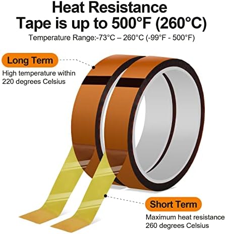 Fita de aquecimento para prensa de calor, 20 mm x 33m Fita de temperatura de alta temperatura, fita resistente ao calor, fita