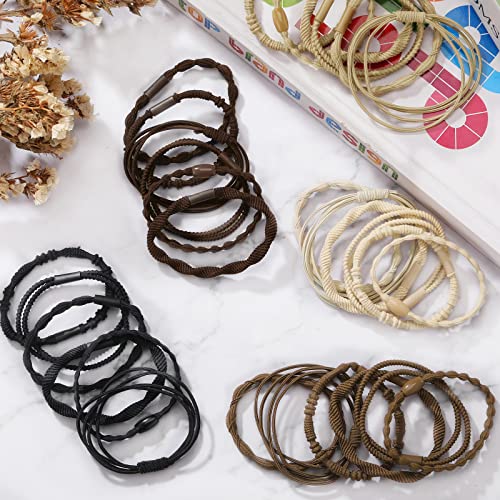 Laços de cabelo para mulheres meninas, funtopia 30 PCs Elastics Bracelet Hair lancho