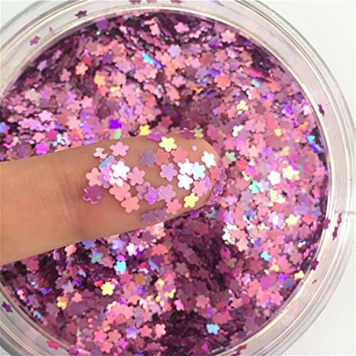 Plum Flower lantejoulas de 3mm Glitter paillettes prateado ee fáceis de estimar lantejoulas de artes manicure 8g, vermelho, 8g