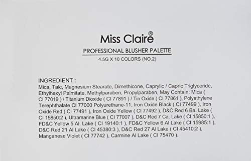 Miss Claire Professional Eyeshadow Palette 1, Multi, 48 g