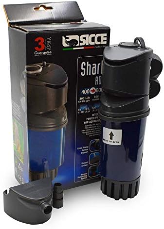 Sicce Shark Adv 600 Filtro interno, água doce e aplicação de água salgada, para uso submerso | 158 GPH