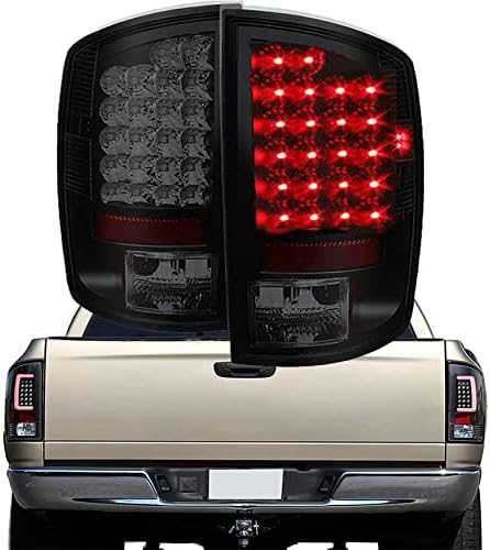 WFLNHB Black LED Light Light Montble Substituição para 2002-2006 Dodge Ram 1500 2500 3500 lâmpadas de freio de luz traseira