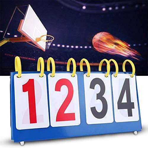 Dauerhaft 3/4 dígitos Flip Sports Scoreboard Sports, Score Conuter, placar de basquete, placar de mesa de tênis, placar portátil, para tênis de mesa/jogo de basquete