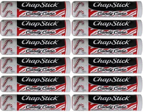 Chapstick Limited Edition Candy Cane, pacote de recarga de 12 bastes
