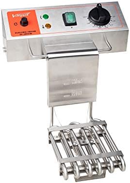 Valgus 1750w Aço inoxidável elétrico Frita Deep 12L Máquina de fritar cozinha de grande capacidade com cesta e tampa, sistema