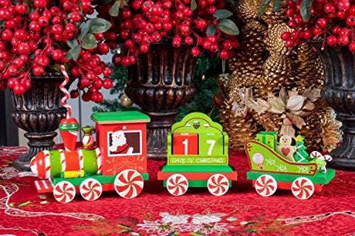 Criações inteligentes contam os blocos do calendário do Advento de Candy de trem | Dias até o Natal | de construção de madeira