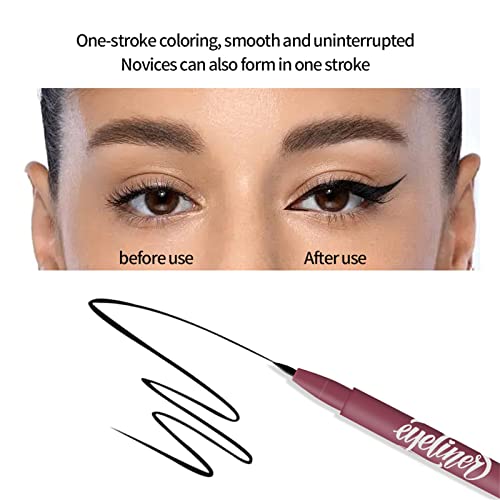 Maquiagem outfmvch Eyeliner líquido Eyeliner liquidador liner liner tyeliner makeup prova lisa caneta 2 ml estêncil de revestimento
