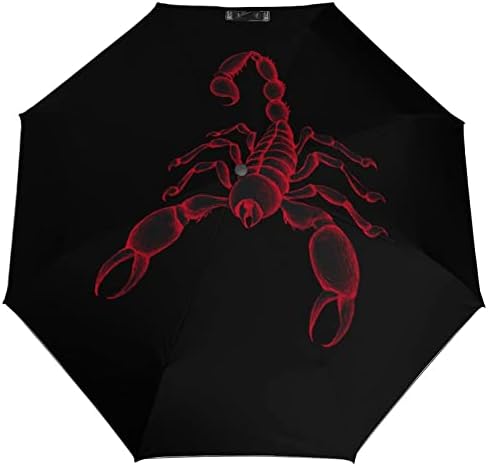 Cool Scorpion 3 Folds Umbrella Umbrella Anti-Uvrove Guarda Automática Automática da moda