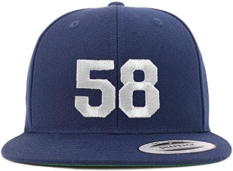 Trendy Apparel Shop Número 58 Libe branco Bill Bill Bill Snapback Base de beisebol