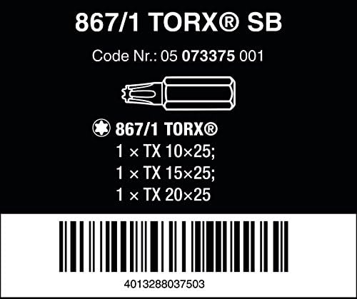 867/1 Z TX 15/10/20 Defina um SB Bits para parafusos Torx