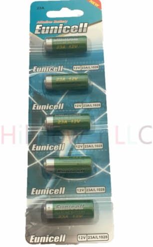 Hillflower 5 peças 23A A23 Mn21 GP23 23 23e Bulk 0% Mercúrio 0% Hg 12V Bateria alcalina pesada