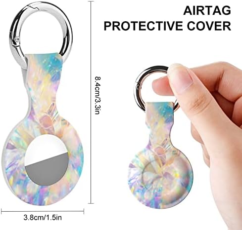 Sparkling Bokeh Light Effect Cover Protetive Case Compatível para Airtag Anti-Perd Locator Solter para Pets de cães de bagagem