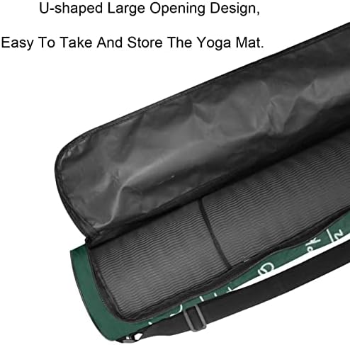 Laiyuhua Yoga Mat Bag, bolsa de ginástica de ioga com zíperas duplas para mulheres e homens - zíperes lisos, abertura