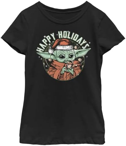 Star Wars Mandalorian Grogus Holidays Girls T-Shirt
