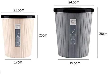 Lixo de lixo aalinaa lixo lixo lixo pode cesta de lixo latas listradas sem cobertura para o banheiro banheiro cozinhas lixo