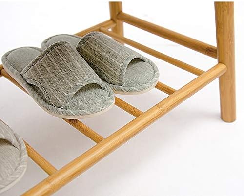 Rack de sapatos de calçada grátis rack de sapato de bambu natural de bambu simples de sapatos de sapatos de sapatos