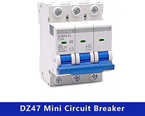 Hifasi 1pcs 3 pólo din mini circuito disjuntor doméstico caixa de distribuição de distribuição de distribuição de equipamento