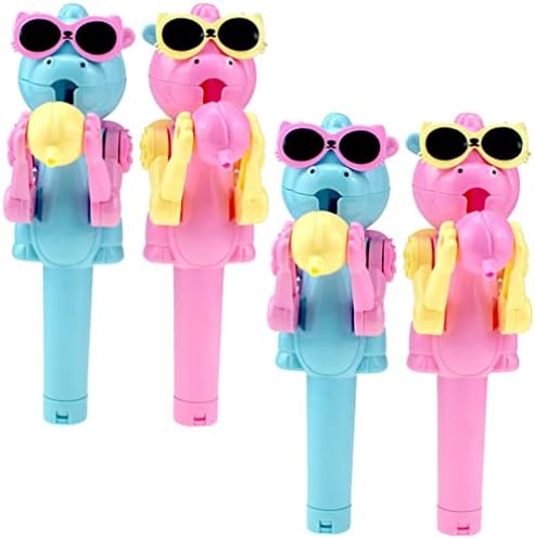 IPETBOOM KIRS TOYS TROBRAÇÕES DIVRES TRIOGRAS DE CRIANÇAS 4PCS Lollipop Robot Holder Lollipop -Up Shape Shape Lollipop Robot Toys Gretos divertidos para crianças Staques para crianças estocadas com estoques de estoques Stufistas