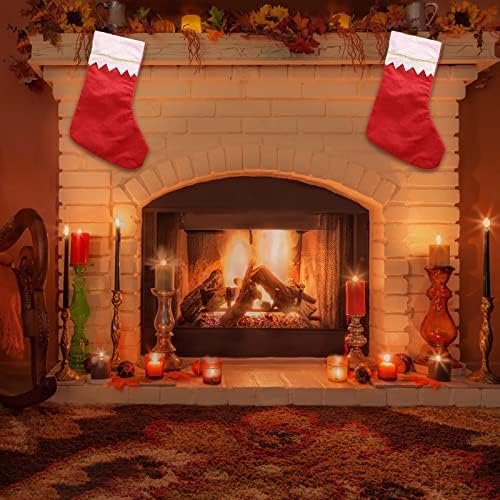 Meias decorativas próximas a bolsa de doces pode brilhar meias de presente temporárias de meias de Natal de vidro de vidro para vasos