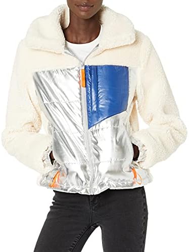 Marc New York Performance feminino Faux Sherpa Novelty Jacket