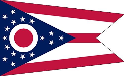 O Ohio State Flag Sticker Carroces de adesivo de decalques de adesivo Janela de caminhão oh