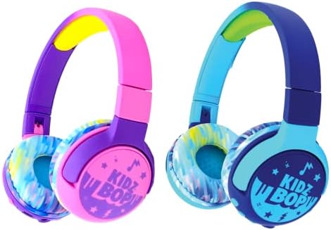Move2Play Bundle inclui 2 Kidz Bop Bluetooth Headphones - Pink + Blue