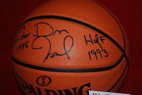 Dan Issel Denver Nuggets assinado Basketball JSA testemunhou CoA WA481954 - Basquete autografado