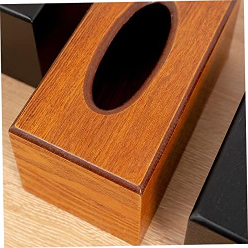 Caixa de papel de madeira maciça de Zerodeko caixa de tecido de madeira de papelão de tecidos Acessórios para mesa