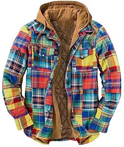 Pxloco forrado jaqueta de barracão masculino com capuz de flanela manchas masculinas ladeiras longas camisas de