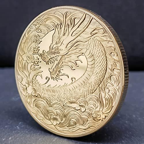 Moeda Lucky Gold Lucky Chinese - Atrair Good Fortune - Lottery Ticket Scratcher Tool - Boa sorte Coin Coin