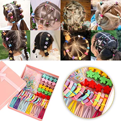 Conjunto de acessórios de cabelo de 220pcs, clipes de cabelos para meninas bebês barretas de gancho de gancho de gancho de cabelo,